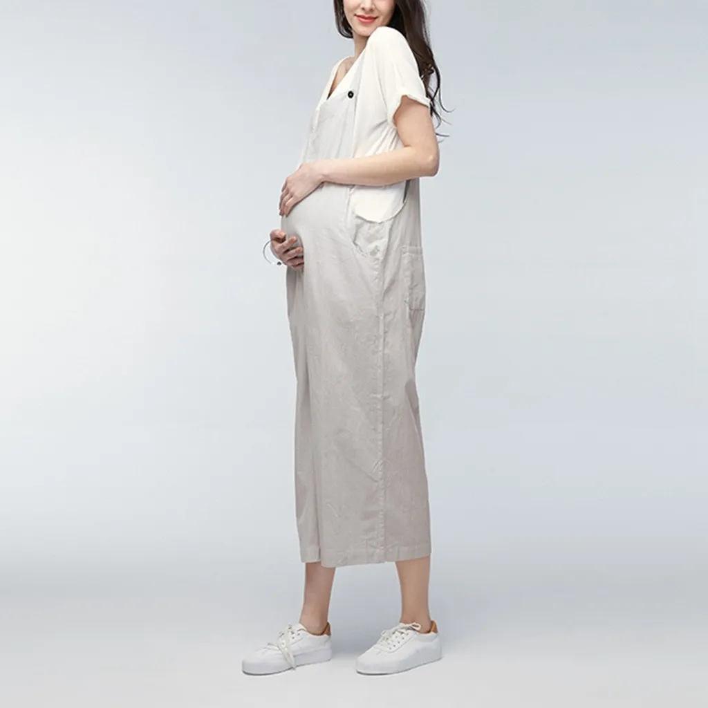 SAGACE повседневные женские льняные брюки с высокой талией для беременных поясом
