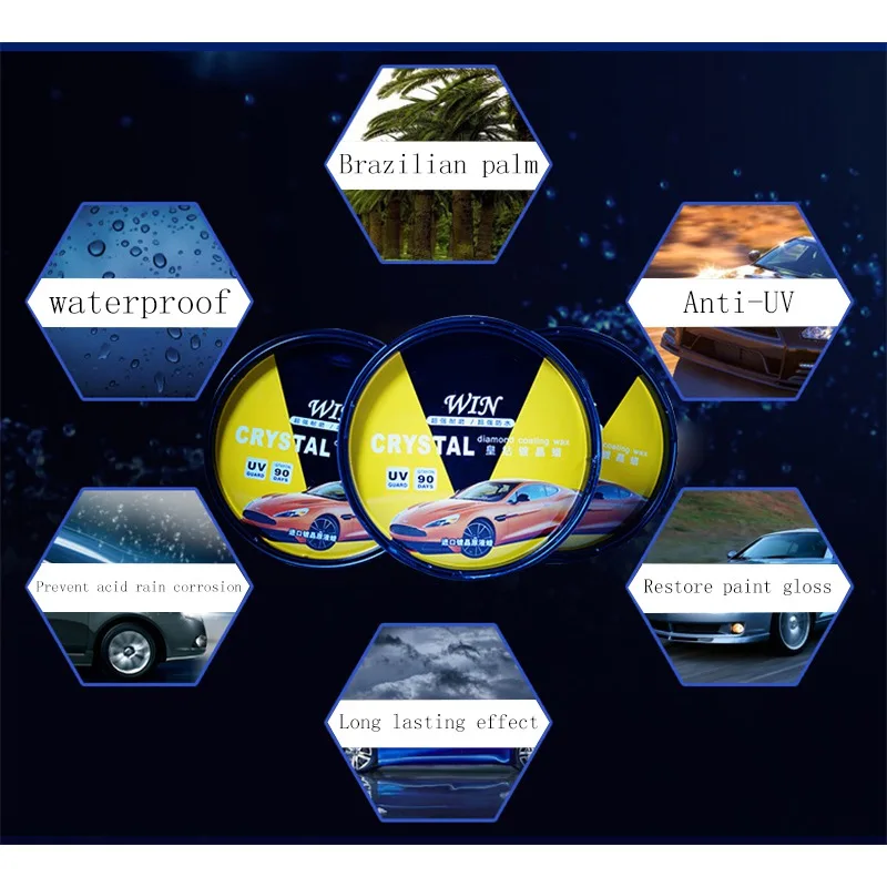 Набор восковых кистевых покрытий жесткий Глянцевый слой воска покрытие