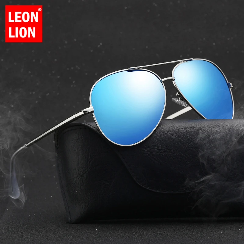 

LeonLion 2021 Polarized Sunglasses Men Brand Designer UV400 Classic Glasses Alloy Eyewear For Men/Women Driving oculos de sol
