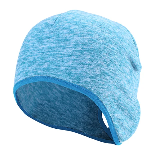 Light Blue Зимние шапочки, шапки из флиса, теплые, конский хвост, с отверстиями, дизайнерские, Skullies, шапочки, громоздкие, капот, теплые, шапка булочка, для женщин и девушек - Цвет: Light Blue