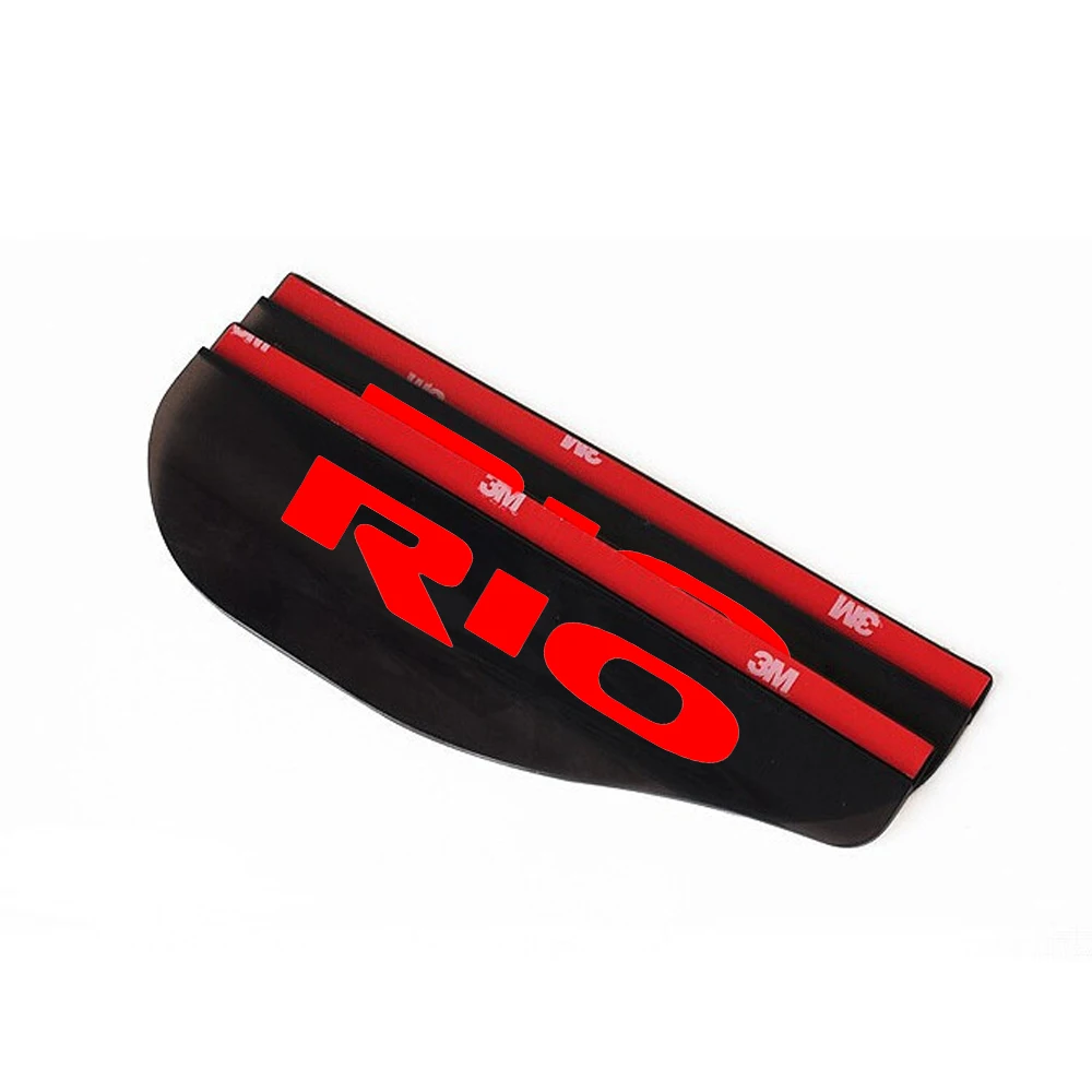 red Для KIA RIO авто зеркало заднего вида тент непромокаемый автомобильный зеркало заднего вида брови наклейка в форме капель дождя чехол солнцезащитный козырек Авто Стиль Новое поступление - Цвет: red