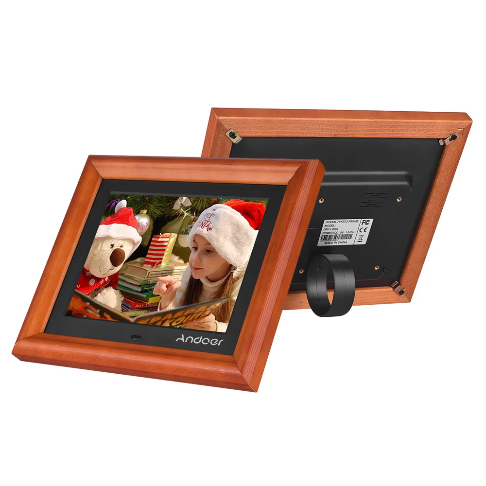 Andoer 8 дюймов Большой экран светодиодный цифровой фоторамки альбом 1280*800 HD поддерживает дистанционное управление музыкой/видео/календарем