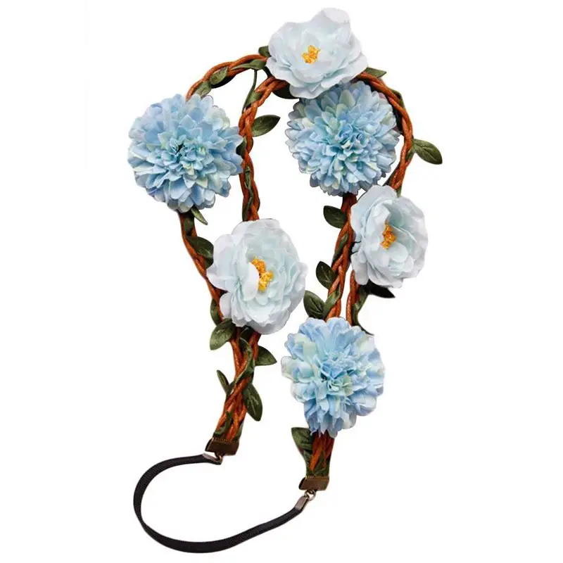 Вы выглядите так красиво Boho женские Искусственные цветы лозы лента для волос