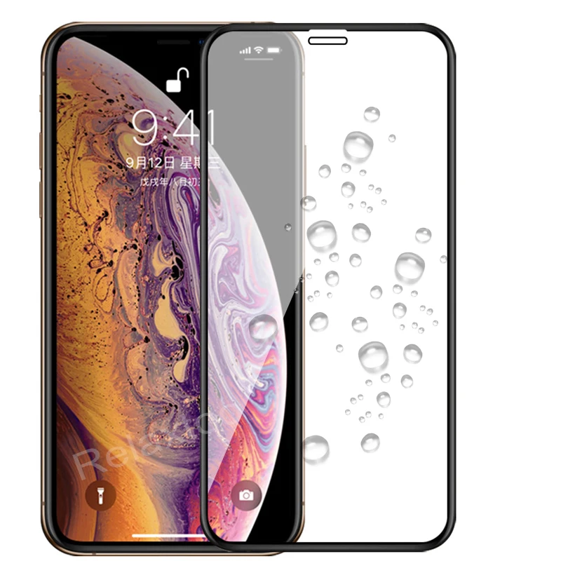 Полное покрытие из закаленного стекла для iphone 11 pro X XS Max XR Защита экрана для iphone 7 8 6 6s plus защитная пленка glas 3D