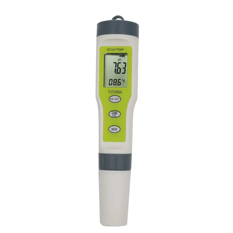 Профессиональный Цифровой тест воды er 4 в 1/3 в 1 тест EC/TDS/PH/TEMP контроль качества воды тест er комплект для бассейнов питьевой воды - Цвет: PH EC Temperature