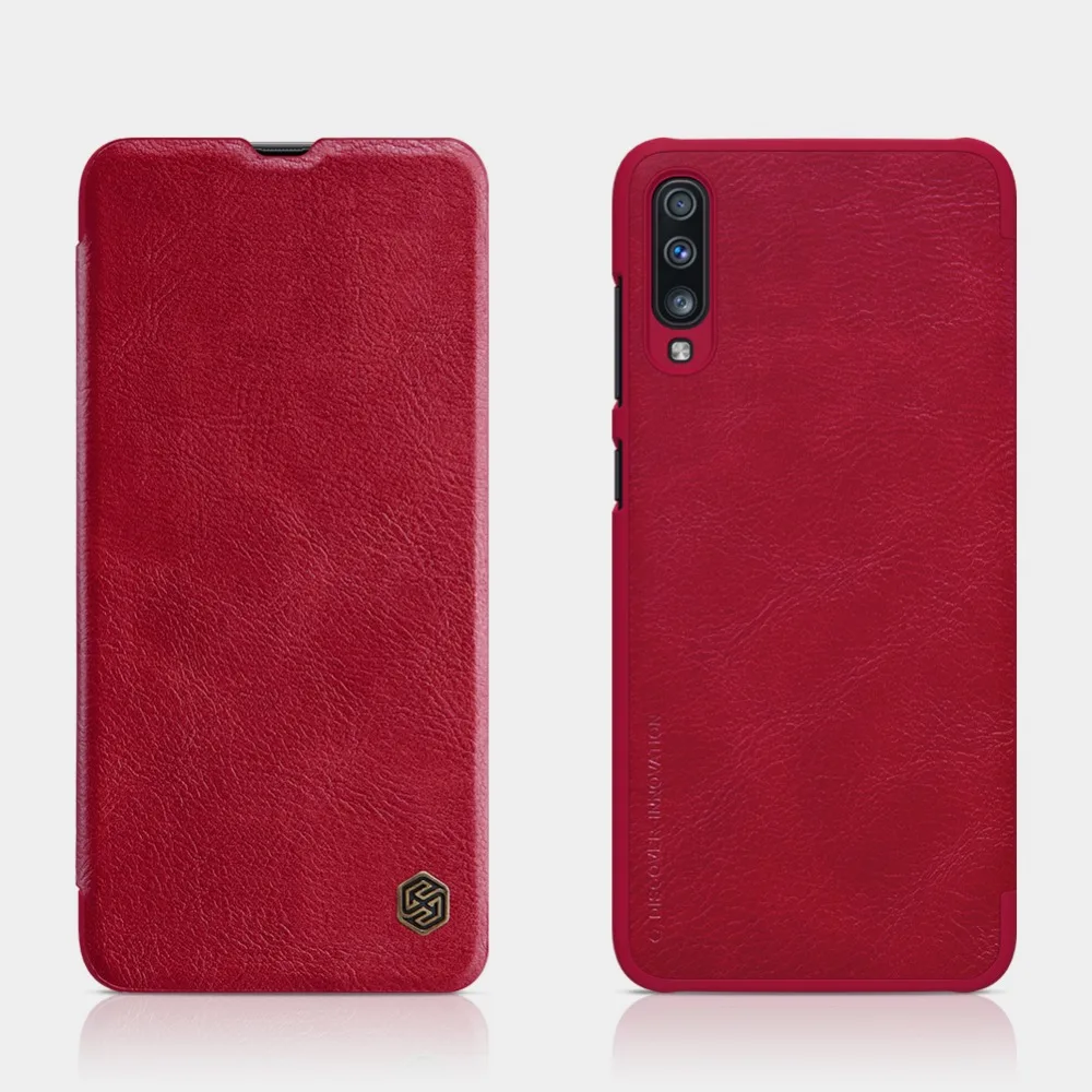 Для samsung Galaxy A70 чехол Nillkin Qin Флип кожаный чехол роскошный Слот для карт ультра тонкий чехол для телефона для samsung A70 Nilkin чехол