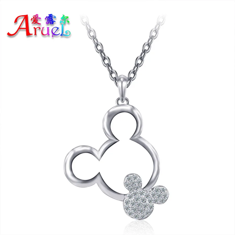 Ожерелье с Микки Маусом для женщин и девочек модные ювелирные изделия