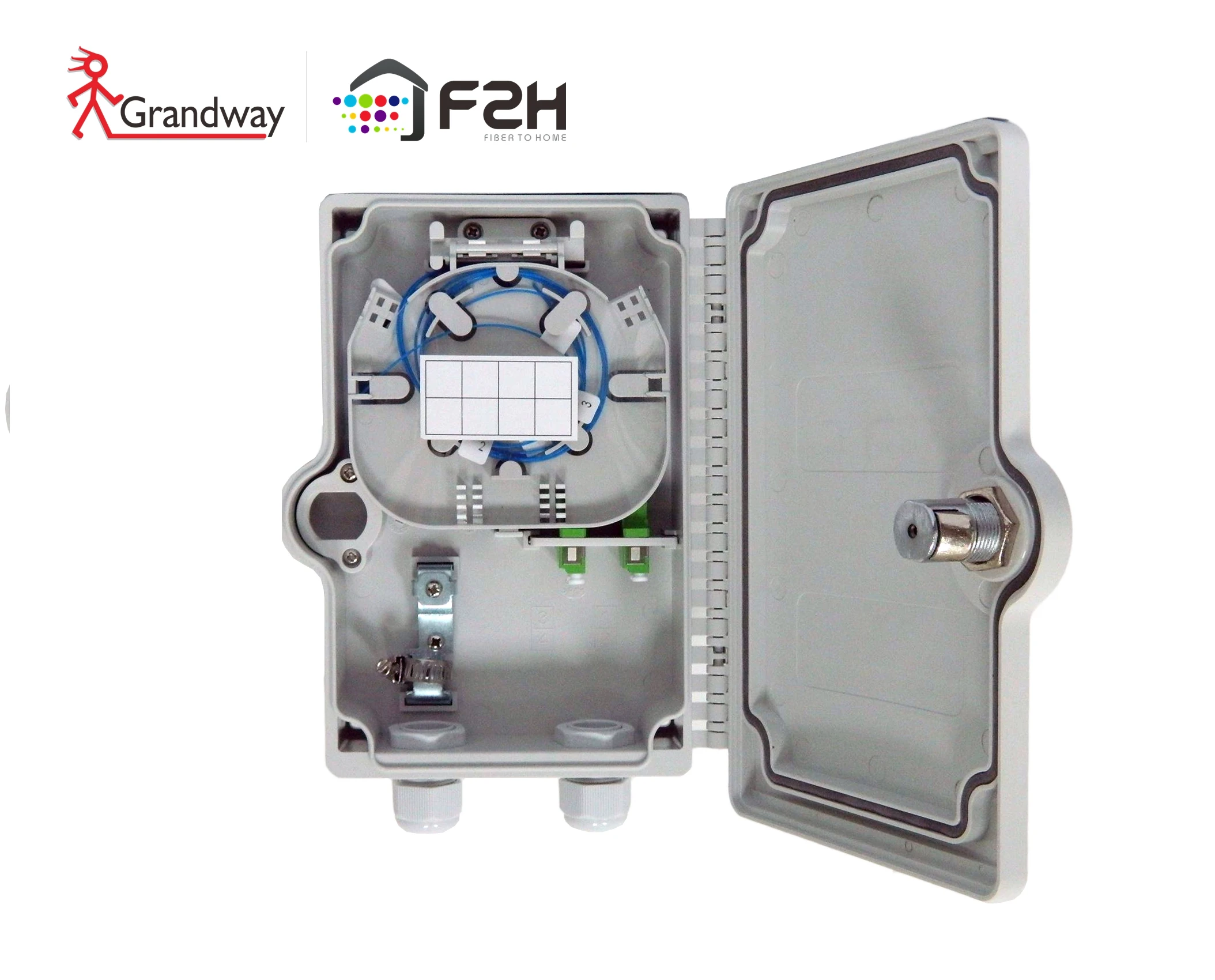 [Grandway ODN] FTTH 2 жильный внутренний и наружный волоконно оптический сплиттер Box FTB F2H