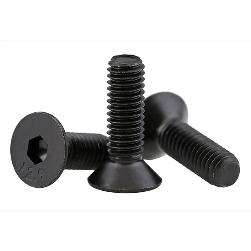 

M3 M4 M5 12.9 Countersunk Head Hexagon Screws Flat Head Hexagon Screws Flat Cup Screws 10 Pcs