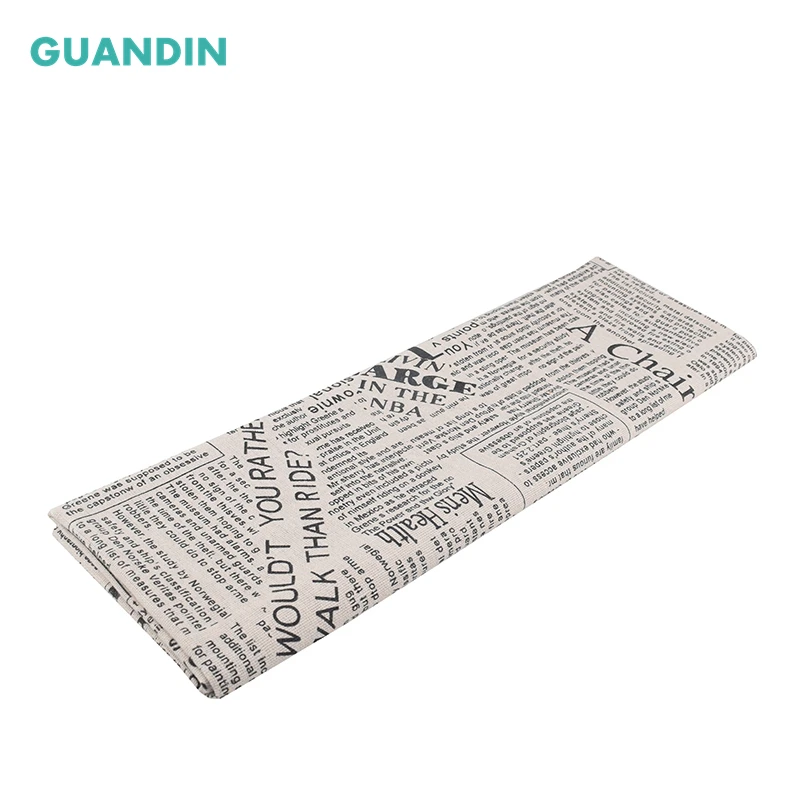 GUANDIN 100*145 см печать газет хлопчатобумажная льняная ткань для сделай сам квилтинг