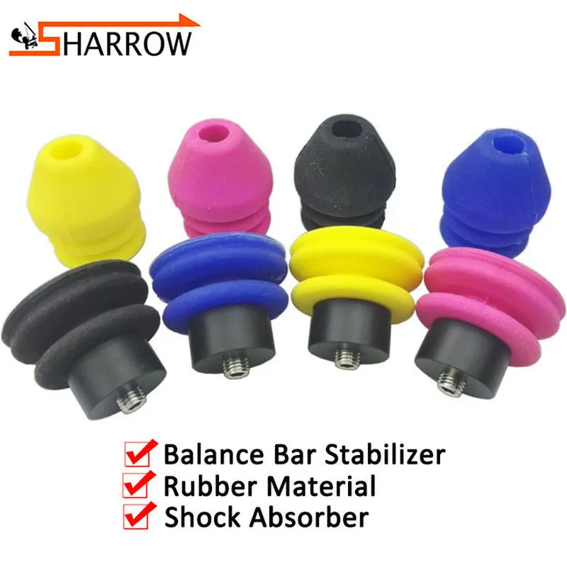 

1set Compound Bow Stabilizer Rod Balance Bar Shock Absorber Rubber Damper Silencer For Hunting Shooting Archery Accessories