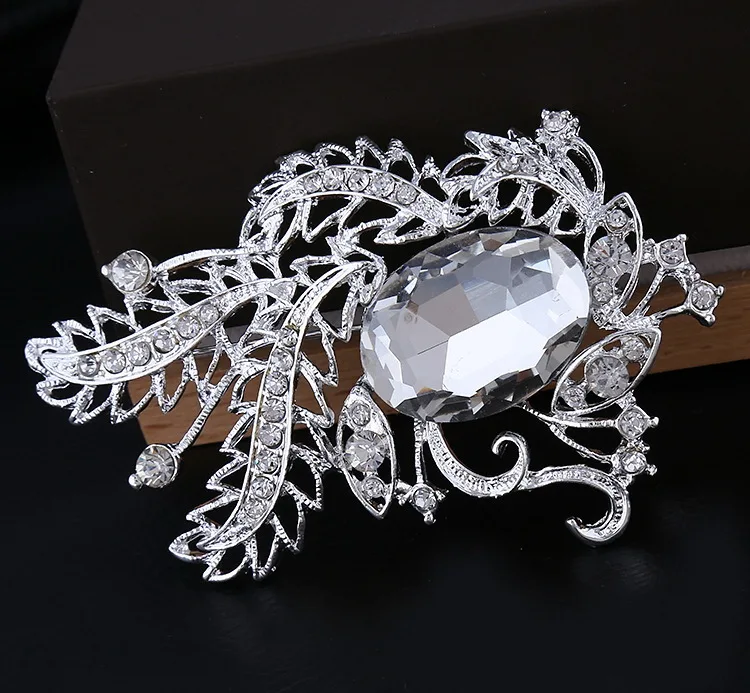 Новинка 2017 модная изящная женская булавка с полным цветочным орнаментом|rhinestone