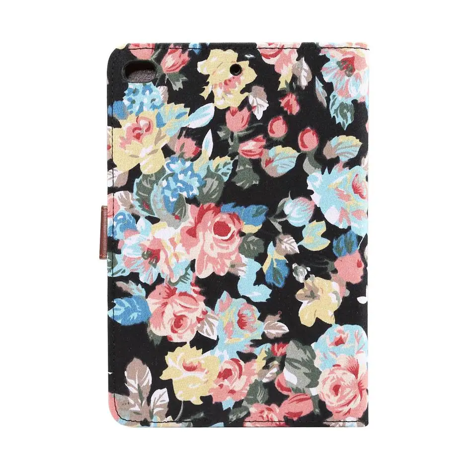 Чехол для планшета для ipad mini 7,9 дюймов цветочная ткань capa coque отделения для карт чехол для Apple ipad mini 4 чехол для ipad mini 5