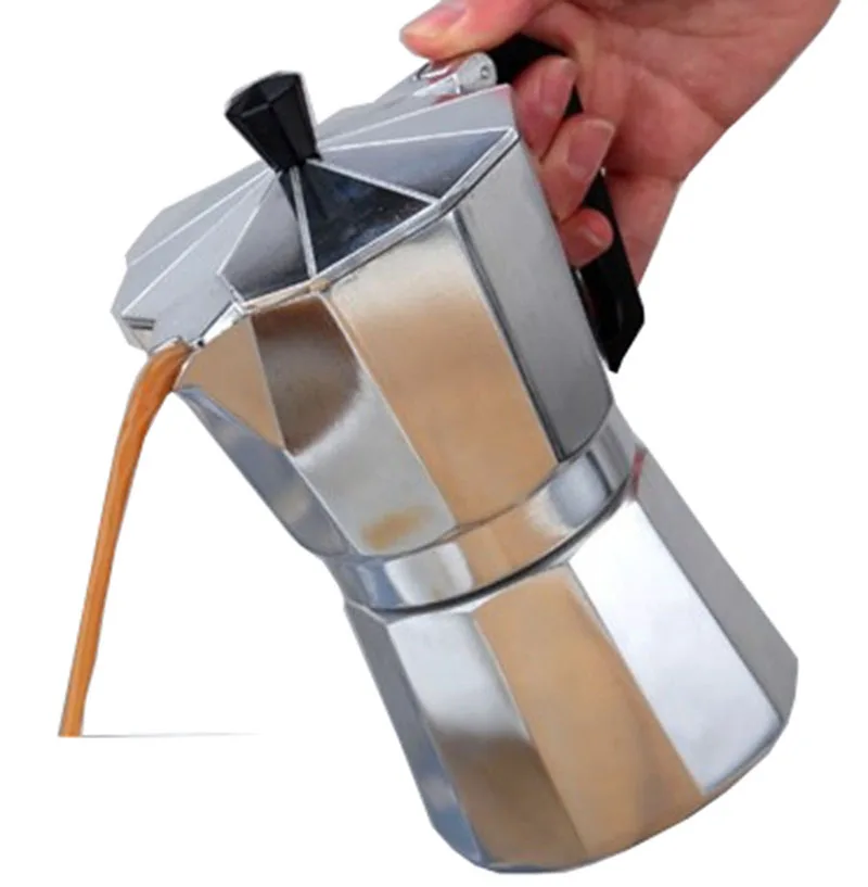 1/2/3/6/9/12cup Рождественская Подарочная алюминиевая Кофеварка moka Bialetti Inoxpran поставщик