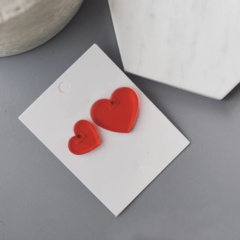 SexeMara простой дизайн геометрические серьги женские прозрачные большие круглые