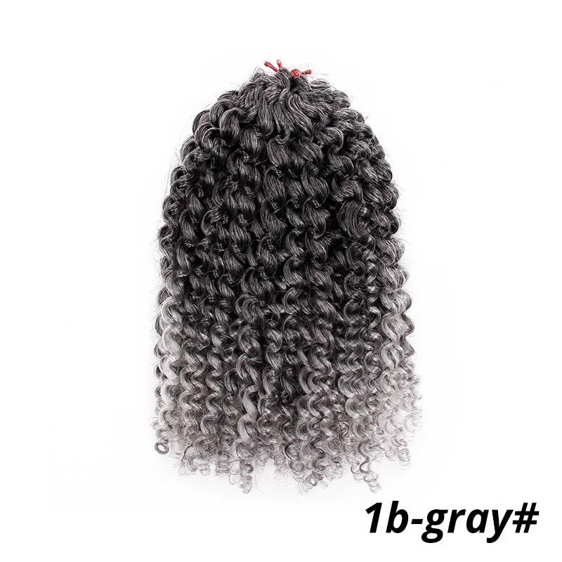 T1B/серебристо-серый AISI BEAUTY, 8 Дюймов, 30 г/шт., косички Marley, Омбре, вязанные крючком косички, волосы, синтетические косички, наращивание волос для женщин, фиолетовый, черный - Цвет: T1B/серебристо-серый