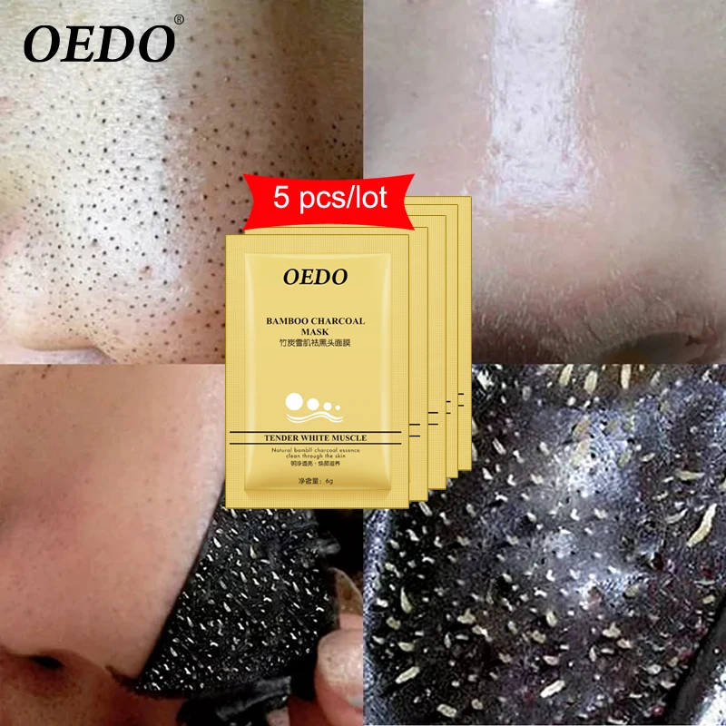 5pcs/lot Nose Blackhead Remover Face Black Mask Acne Treatment Peeling Mask Suction Facial Skin Care Pore Strip Black Head Masks
