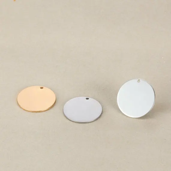 20 шт. круглые подвески из нержавеющей стали мм|circle charm|charm circlecolored charms |