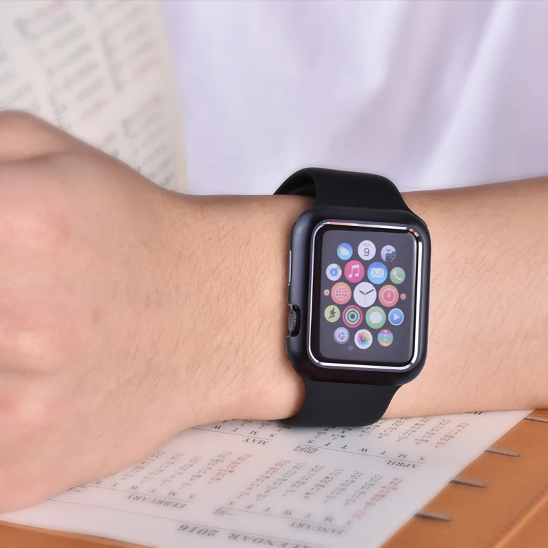 Защитный чехол с магнитной металлической рамкой для Apple Watch 38 мм 42 серия 1 2 3 iwatch 4 5 6