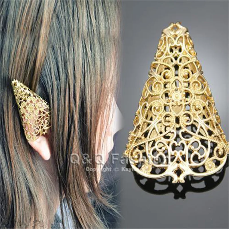 Женские и мужские свадебные серьги Elf Pixie Filigree заколки для ушей ангела в виде
