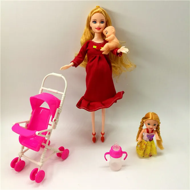toy doll 6 Комплект из 5 предметов, костюмы для беременных, куклы для мамы/сына/ребенка/Келли/коляски, куклы для девочек, детские игрушки, модные куклы детские игрушки в подарок - Цвет: toy doll 6