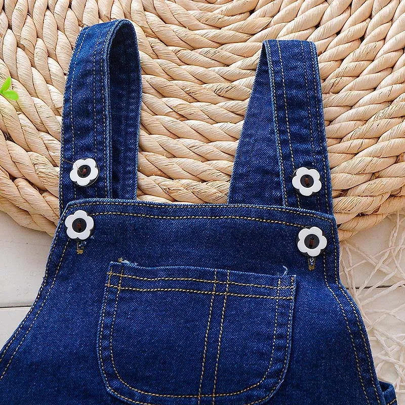 Джинсовое платье для девочек Новинка лета 2019 модное на бретельках без рукавов с