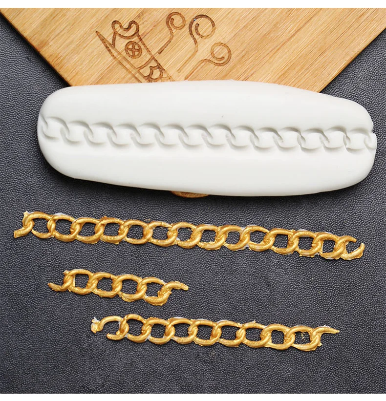 Luyou 1 шт. сумка цепи формы силиконовые торт украшения Fondant (сахарная) 3D пресс форма