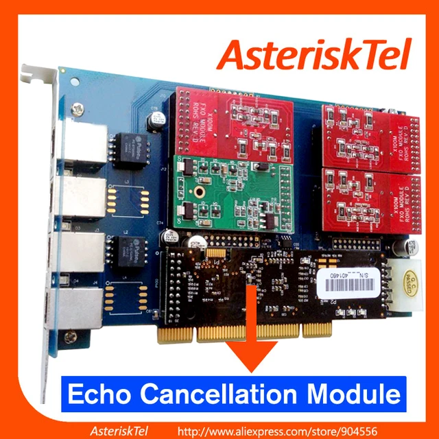 TDM410P с 3 портами FXO + 1 FXS устройством для подавления эха VPMADT032 TDM410 card tdm400 карта
