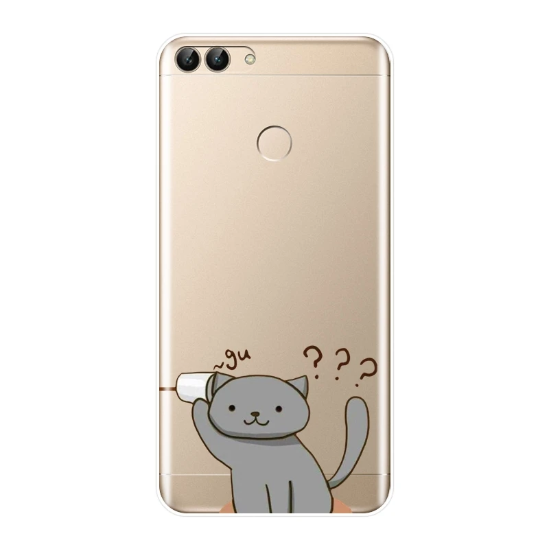 Милый чехол для телефона Huawei P9 P10 P Smart Plus P20 Lite Pro силиконовая Мягкая задняя крышка