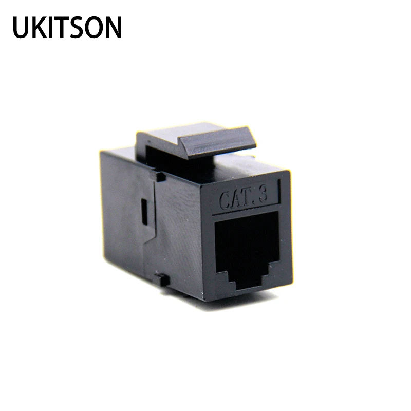 Заглушка Keystone CAT3 RJ11 телефонный соединитель гнездо к гнезду телефона |