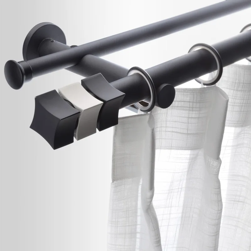 Черно белая Скандинавская минималистская занавеска однополюсная и двухполюсная