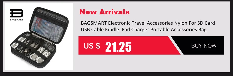 BAGSMART дорожные сумки женская косметичка держатель ювелирных изделий ожерелье браслет ухо чехол для колец сумка ювелирные изделия Упаковка Сумки