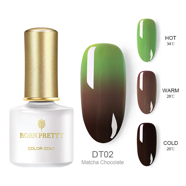 BPDT02 BORN PRETTY Delux термальный гель для ногтей 6 мл 3 цвета Температурный гель для изменения цвета лак личная гигиена Декоративный Лак для ногтей лак - Цвет: BPDT02