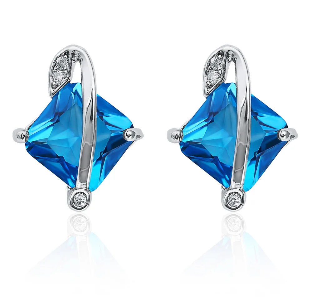 Кубический циркон кристалл набор ювелирных изделий преувеличенный Форма