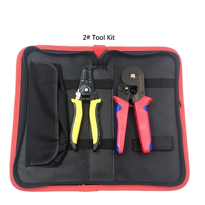 2 tool kit Обжимные плоскогубцы для зачистки проводов, набор ручных инструментов, Мультитул, обжимные плоскогубцы для изолированных и неизолированных трубчатых втулок - Цвет: 2 tool kit