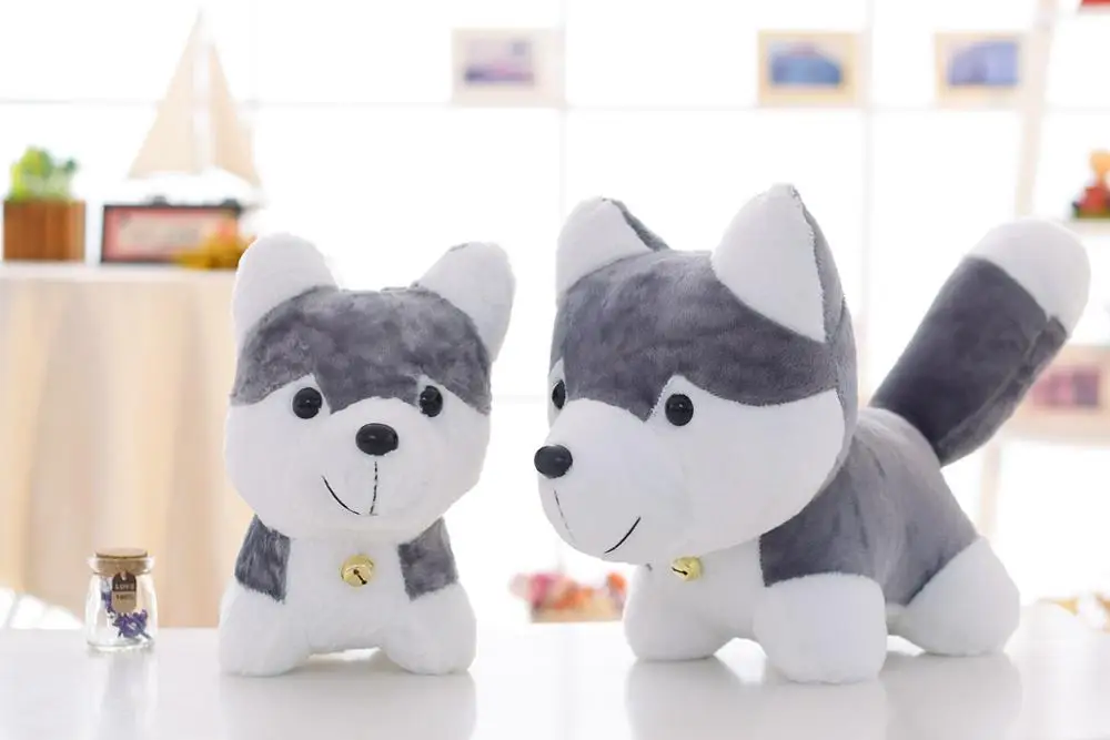 Распродажа 18 см Kawaii симуляция хаски собака плюшевые детские игрушки подарок для