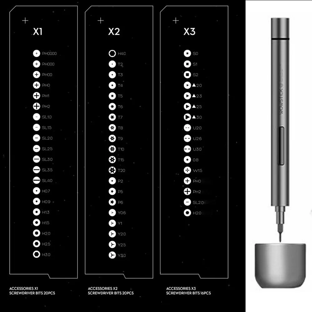 Wowstick 1F + мини прецизионный фрезерный станок Электрический шуруповерт Мощность