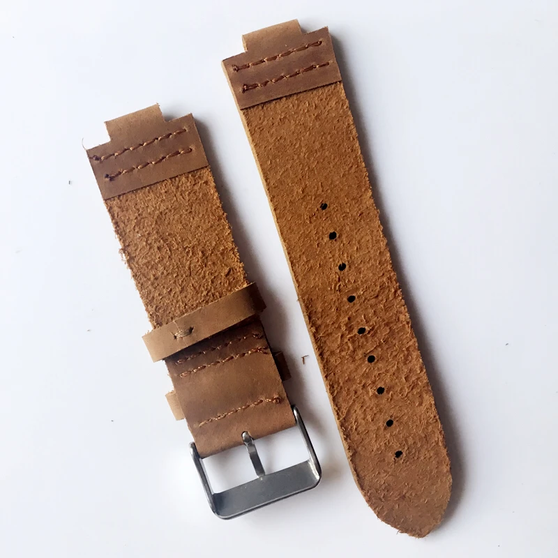 Замша Дизайн Специальный и классический ремешок из натуральной кожи 23 мм