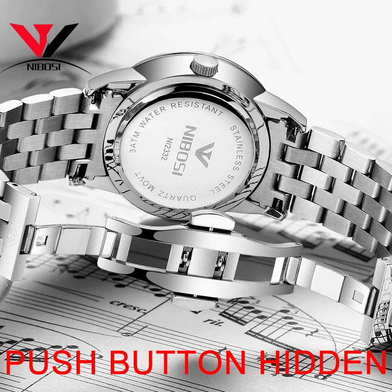 NIBOSI мужские часы Лидирующий бренд Роскошные спортивные наручные модные