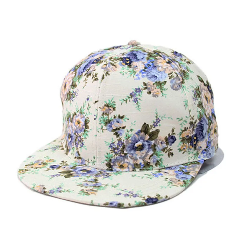 LOVINGSHA HIGH QUALITY NEW Hot Selling Hats PRINT flowers Baseball Caps hats for men women Snapback Caps Hip Hop bone B311