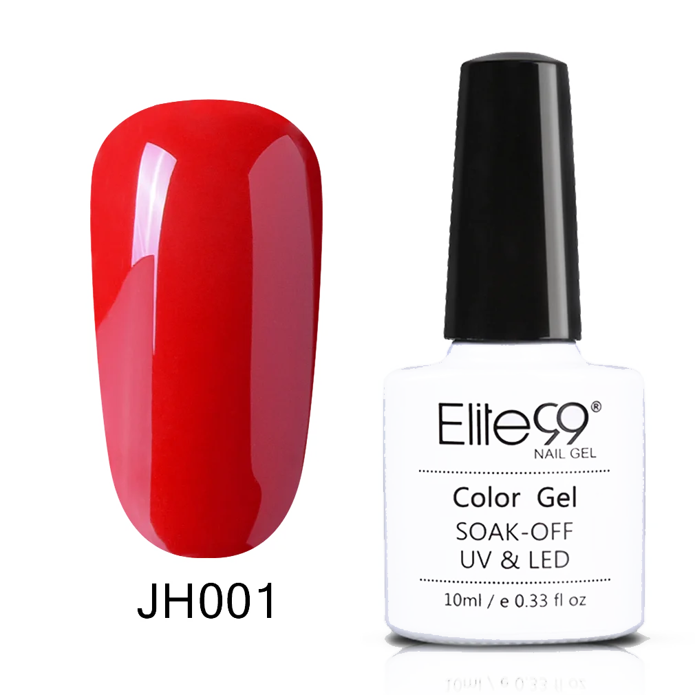 JH001 Elite99 10 мл кофейный коричневый Цветной Гель-лак для ногтей замачиваемый УФ элегантный Шоколадный коричневый лак для маникюра - Цвет: JH001