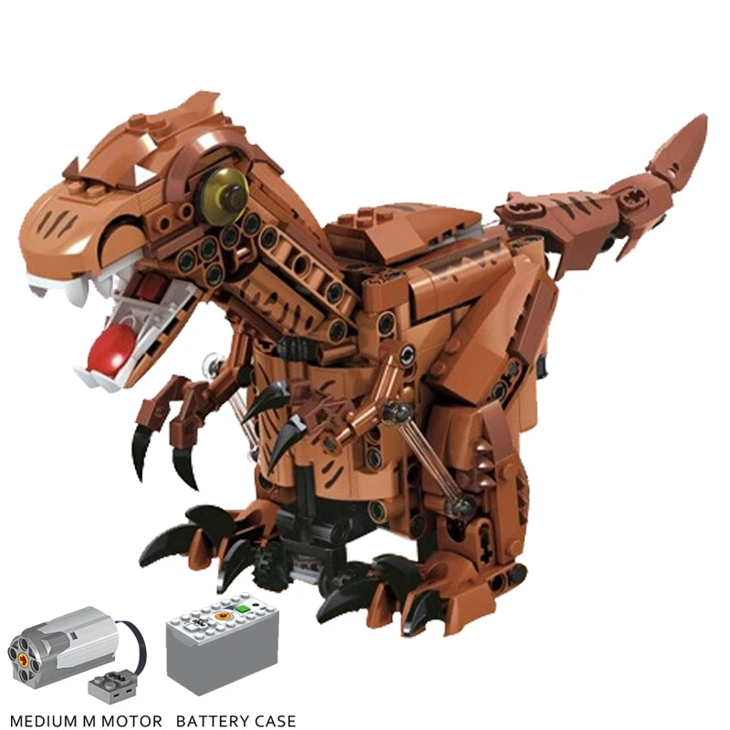 Блокировка техника динозавр робот пульт дистанционного управления 424 шт кирпичи