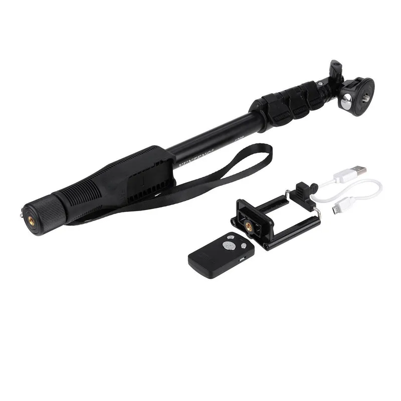 Штатив 4 в 1 Yunteng 1288 Bluetooth Выдвижная селфи палка ручной Yt-1288 монопод для Xiaomi Yi Gopro Sj4000 Iphone камера