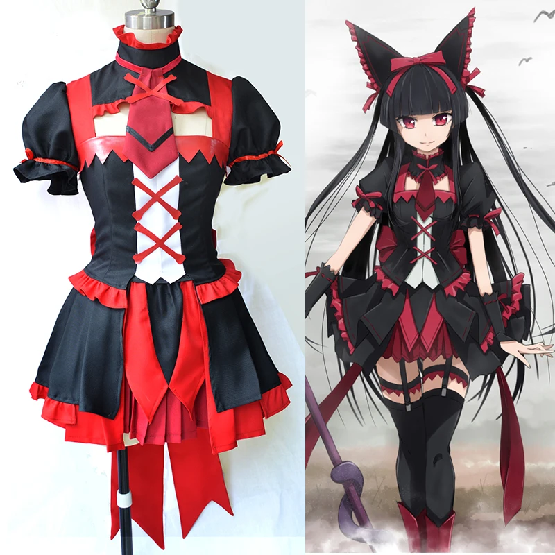 Аниме ворота Jieitai Kanochi nite Kaku Tatakaeri Rory Mercury Косплей Костюм|cosplay costume|rory mercurycostume costume |