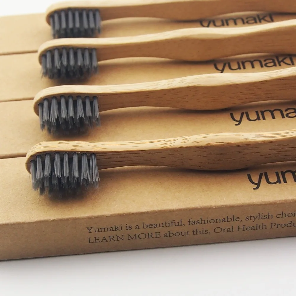 4 шт. детские бамбуковые зубные щётки с мягкой щетиной|bamboo toothbrush|bamboo charcoal