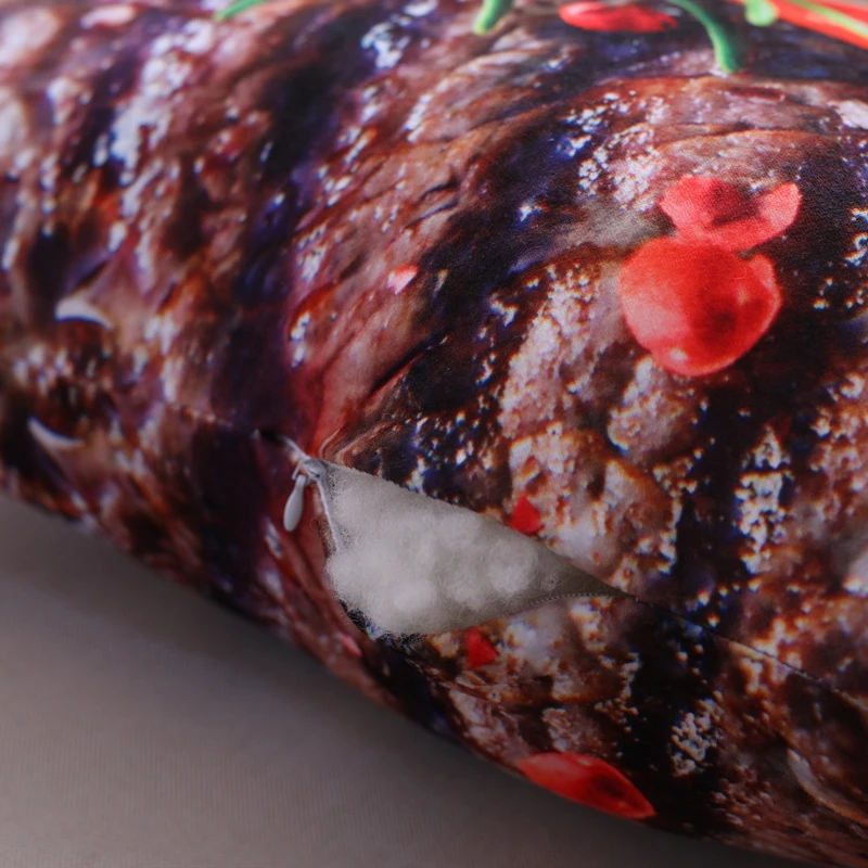 Моделирование еды плюшевая подушка жареная курица/утка стейк рыба мягкая кукла плюшевая еда игрушка забавный диван подушка девочка ребенок праздник подарок