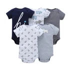 Детское боди, Летние Боди, одежда с коротким рукавом для мальчиков и девочек, комплект одежды для новорожденных, модный костюм унисекс для новорожденных, 2021 хлопок