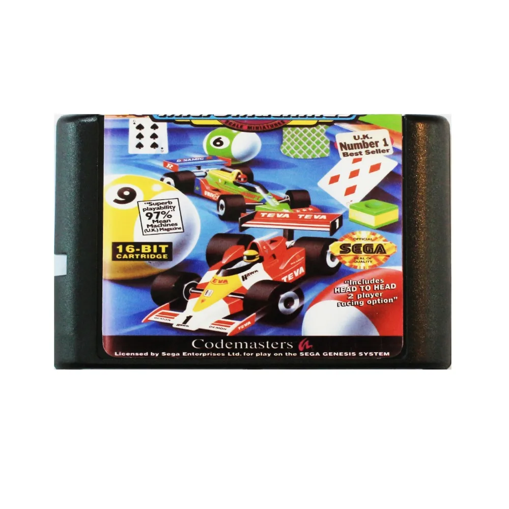 Micro Machines 16 bit MD Game Card For Sega Mega Drive SEGA Genesis | Электроника
