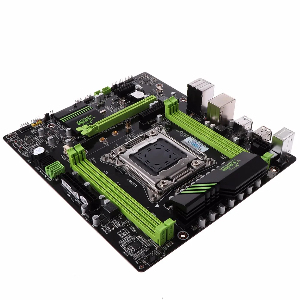 X79 материнская плата 2011 ATX основная плата USB3.0 SATA3.0 PCI-E 16X NVME M.2 SSD поддержка памяти REG ECC и процессор ЦП E5