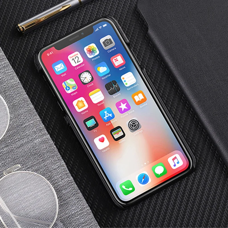 100% Оригинальный тканевый кожаный чехол для телефона Iphone Xs Max слот карт держатель